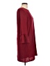 Everly 100% Polyester Solid Burgundy Casual Dress Size L - photo 4