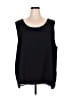 Scala 100% Polyester Black Sleeveless Blouse Size 4X (estimated) - photo 1