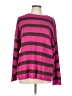 Merokeety Stripes Pink Pullover Sweater Size L - photo 1