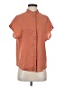 Unbranded 100% Polyester Orange Short Sleeve Blouse Size S - photo 1