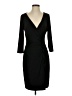 Chaps Solid Black Cocktail Dress Size M - photo 1