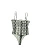 Unbranded Silver Bodysuit Size XL - photo 2