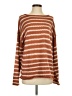 Unbranded 100% Acrylic Stripes Brown Pullover Sweater Size S - photo 1