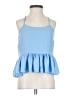 Elizabeth and James 100% Polyester Blue Sleeveless Blouse Size XXS - photo 1