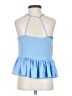 Elizabeth and James 100% Polyester Blue Sleeveless Blouse Size XXS - photo 2