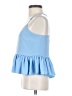 Elizabeth and James 100% Polyester Blue Sleeveless Blouse Size XXS - photo 5