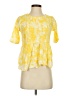 Assorted Brands 100% Viscose Yellow Short Sleeve Blouse Size S - photo 1