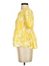 Assorted Brands 100% Viscose Yellow Short Sleeve Blouse Size S - photo 5