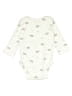 Carter's 100% Cotton Ivory Long Sleeve Onesie 0-3 MO / 3 MO - photo 2