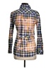 Assorted Brands Plaid Blue Long Sleeve Button-Down Shirt Size M - photo 2