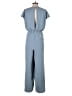 Assorted Brands 100% Polyester Solid Blue Jumpsuit Size L - photo 2