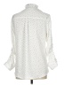 Express Outlet 100% Polyester Polka Dots Ivory White Long Sleeve Blouse Size L - photo 2