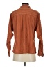Ann Taylor LOFT Orange Brown 3/4 Sleeve Button-Down Shirt Size S - photo 2