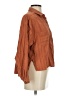 Ann Taylor LOFT Orange Brown 3/4 Sleeve Button-Down Shirt Size S - photo 4