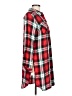 Cato 100% Rayon Plaid Red Long Sleeve Button-Down Shirt Size L - photo 4