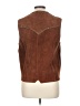 Understated Leather Brown Vest Size L - photo 2