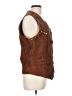 Understated Leather Brown Vest Size L - photo 4