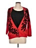 Cathy Daniels 100% Acrylic Red Cardigan Size L - photo 1