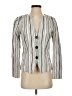 Chico's 100% Polyester Stripes Ivory Blazer Size Sm (0) - photo 1