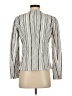 Chico's 100% Polyester Stripes Ivory Blazer Size Sm (0) - photo 2