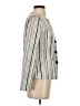 Chico's 100% Polyester Stripes Ivory Blazer Size Sm (0) - photo 4