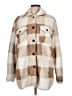 Shein 100% Polyester Plaid Brown Coat Size L - photo 1