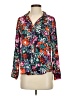 Floreat 100% Viscose Floral Orange Long Sleeve Blouse Size XS - photo 1