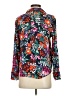 Floreat 100% Viscose Floral Orange Long Sleeve Blouse Size XS - photo 2