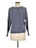 Nic + Zoe 100% Polyester Stripes Blue Pullover Sweater Size M - photo 2