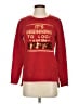 Francesca's Solid Red Sweatshirt Size XS - photo 1