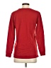 Francesca's Solid Red Sweatshirt Size XS - photo 2