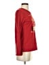 Francesca's Solid Red Sweatshirt Size XS - photo 4