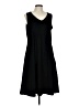 Unbranded Solid Black Casual Dress Size L - photo 1
