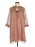 Wishlist 100% Polyester Paisley Brown Casual Dress Size M - photo 1