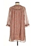 Wishlist 100% Polyester Paisley Brown Casual Dress Size M - photo 2