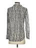 Bella Dahl 100% Rayon Animal Print Silver Long Sleeve Blouse Size S - photo 2