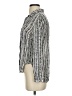 Bella Dahl 100% Rayon Animal Print Silver Long Sleeve Blouse Size S - photo 5
