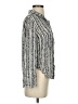 Bella Dahl 100% Rayon Animal Print Silver Long Sleeve Blouse Size S - photo 4