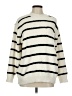 Unbranded 100% Polyester Stripes Ivory Pullover Sweater Size M - photo 1