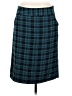 Notations Plaid Teal Formal Skirt Size 6 - photo 1