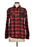 Volcom 100% Cotton Plaid Red Long Sleeve Button-Down Shirt Size 12 - photo 1