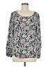 Ann Taylor LOFT 100% Polyester Gray Long Sleeve Blouse Size M - photo 1