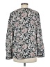 Ann Taylor LOFT 100% Polyester Gray Long Sleeve Blouse Size M - photo 2