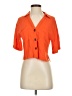 Moa Moa Orange Short Sleeve Blouse Size S - photo 1