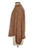 Gap 100% Polyester Animal Print Brown Long Sleeve Blouse Size XS - photo 5