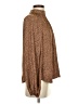 Gap 100% Polyester Animal Print Brown Long Sleeve Blouse Size XS - photo 4