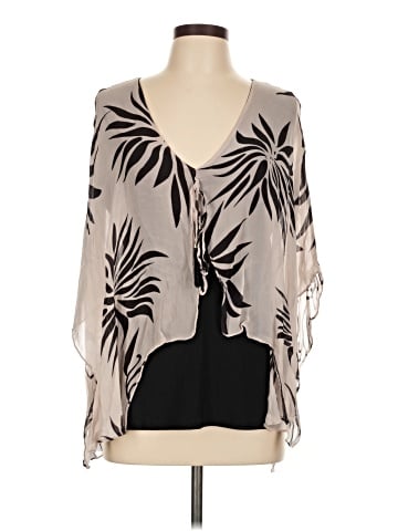 Analili 3/4 Sleeve Silk Top (view 1)