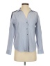 Zara Basic Blue Long Sleeve Button-Down Shirt Size XS - photo 1