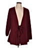 Wrapper Burgundy Cardigan Size L - photo 1