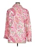 Unbranded 100% Polyester Paisley Pink Long Sleeve Blouse Size XL - photo 2